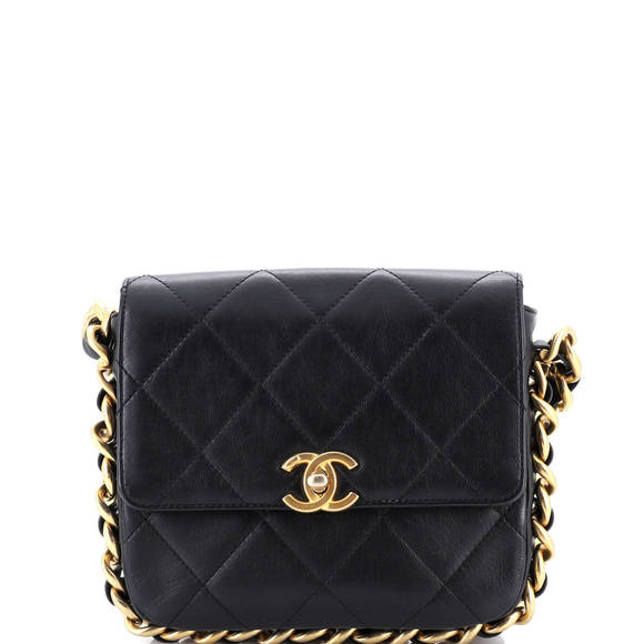 Chanel Small Framing Chain Flap Bag Quilted Calfskin - Picture 1 of 8